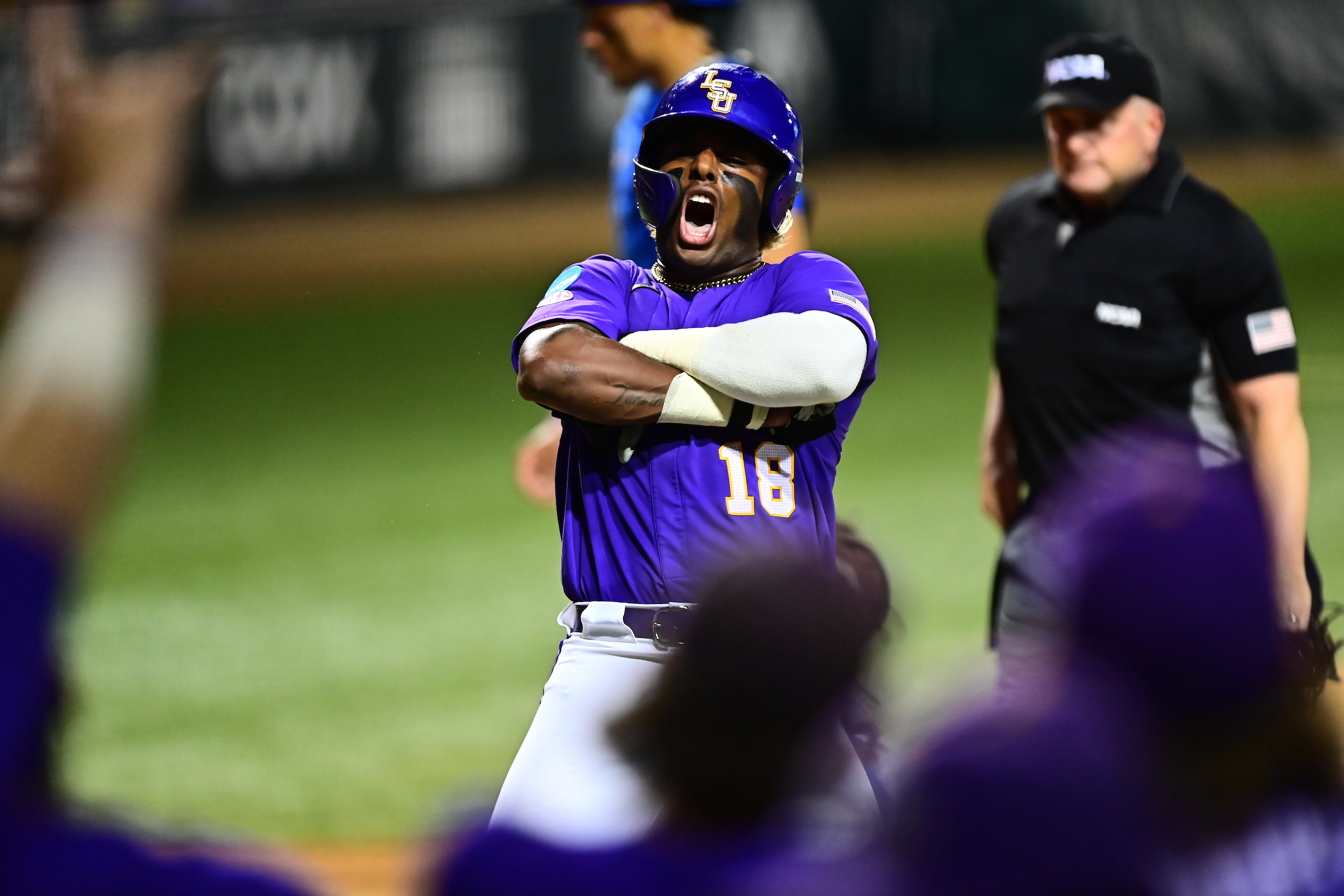 LSU baseball star Tre Morgan, Tre Morgan, Florida baseball, College Baseball World Series