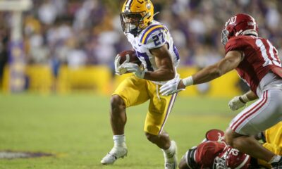 LSU football players, Jayden Daniels, Josh Williams, Mekhi Wingo, SEC Media Days