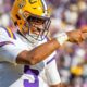 LSU football preview, quarterback, Jayden Daniels, Garrett Nussmeier, college football