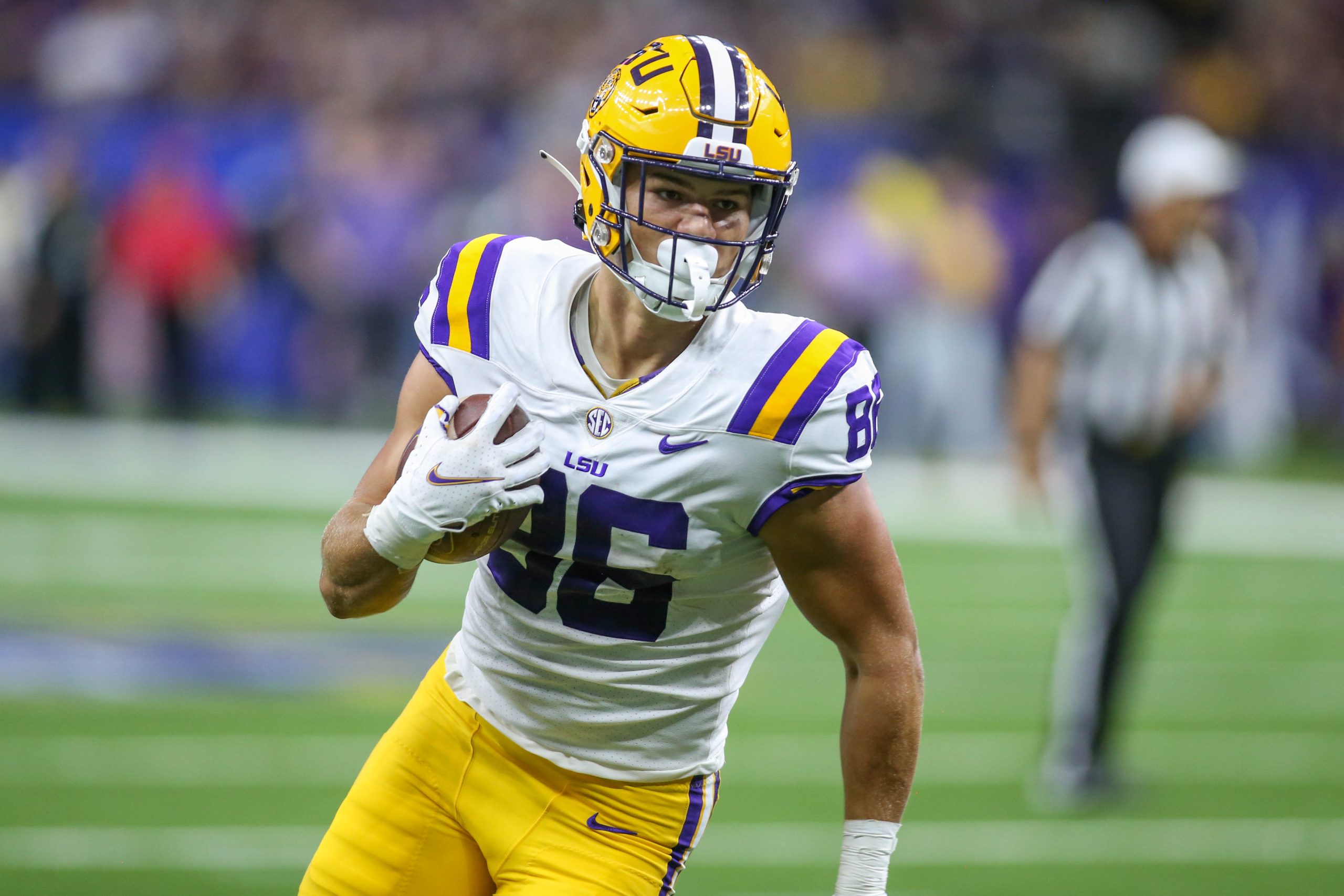 star tight end, LSU football, Mason Taylor, championship, 2023