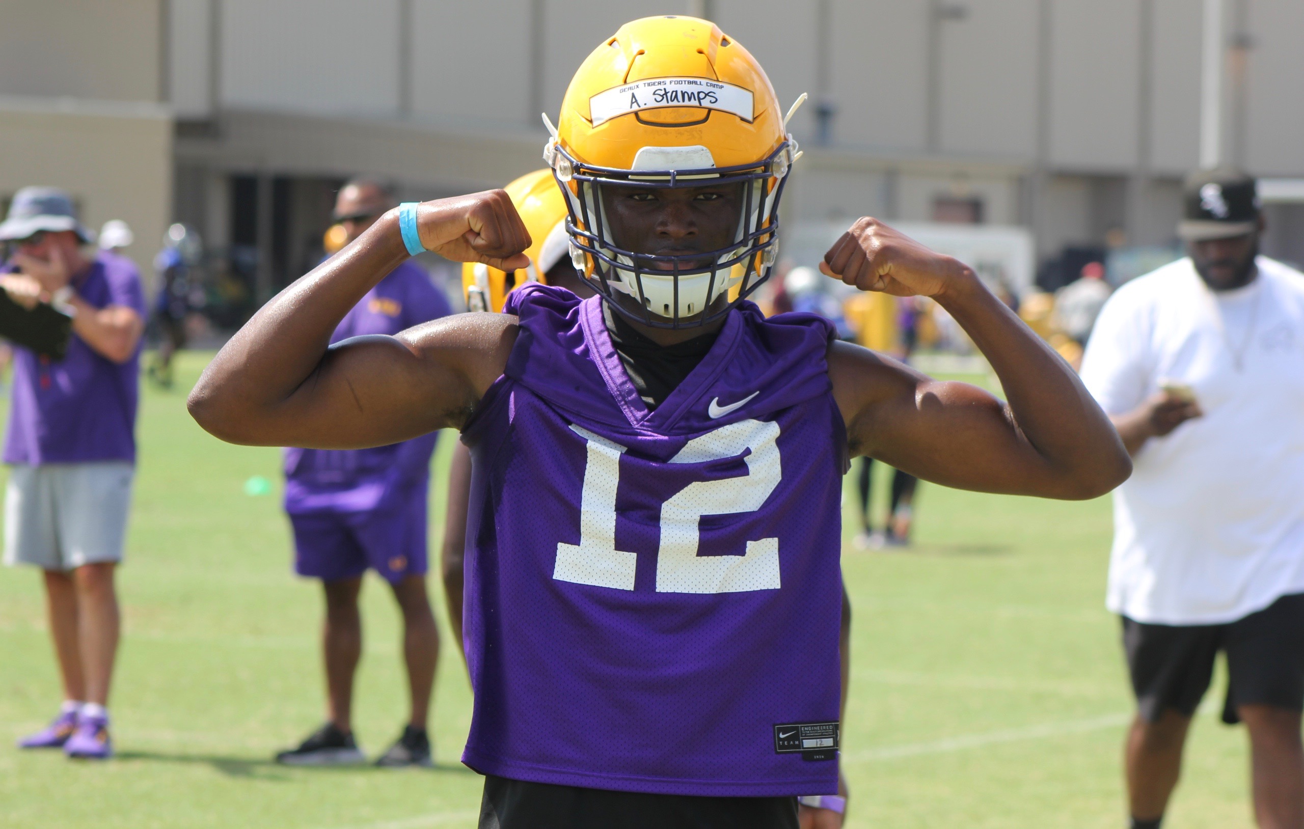 LSU football freshman, Ashton Stamps, freshman, cornerback, three-star