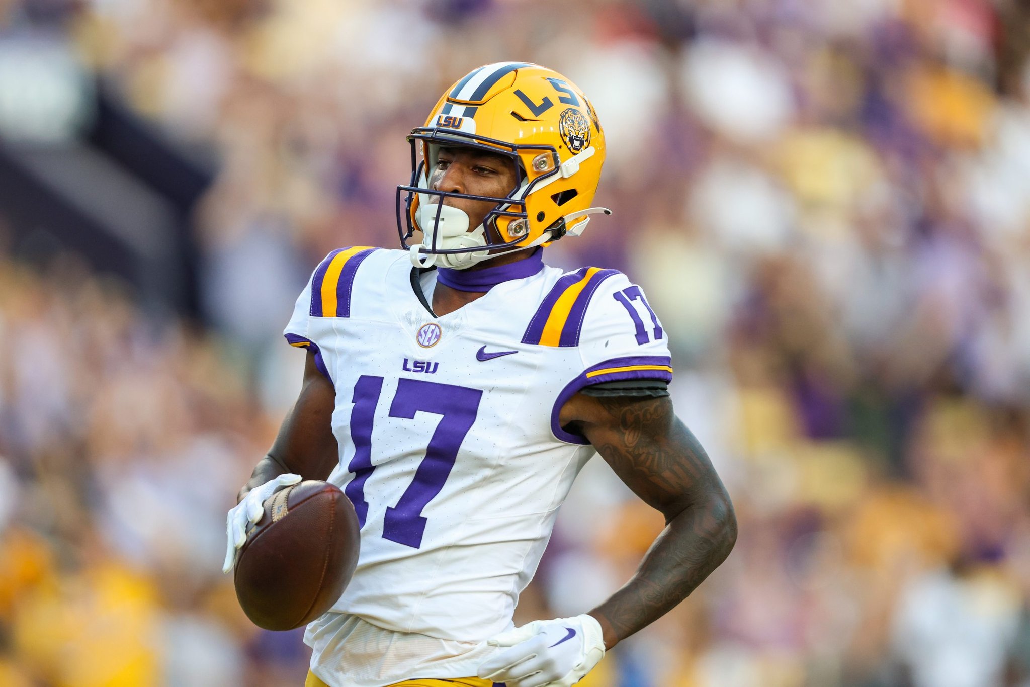 LSU football vs. Arkansas, Arkansas, Chris Hilton Jr, Andre Sam, 2023