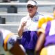 LSU football coach Brian Kelly, LSU football, Florida, targeting, Andre Sam