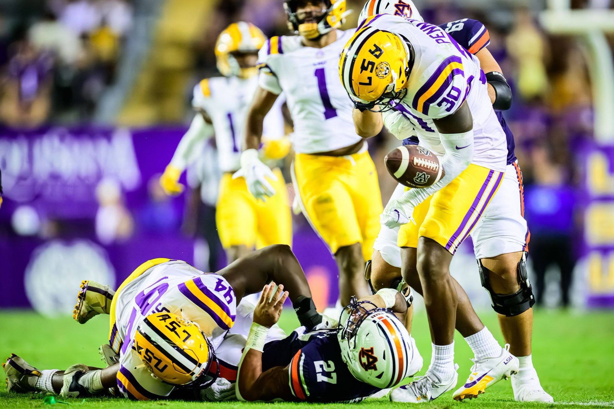 LSU football linebacker, Greg Penn III, 2024, LSU, defense