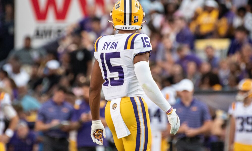 LSU football defender, Sage Ryan, cornerback, 2023