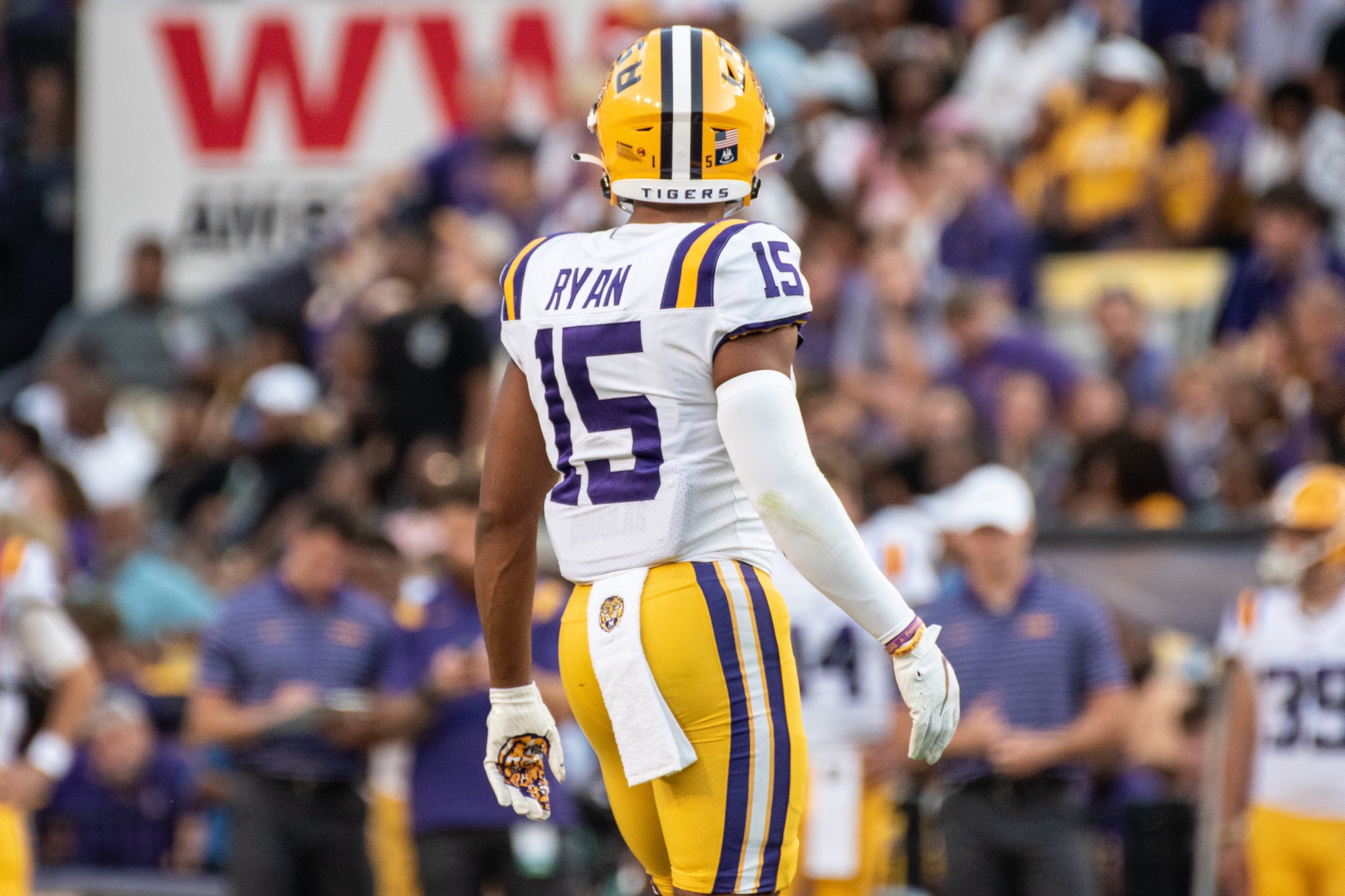 LSU football defender, Sage Ryan, cornerback, 2023