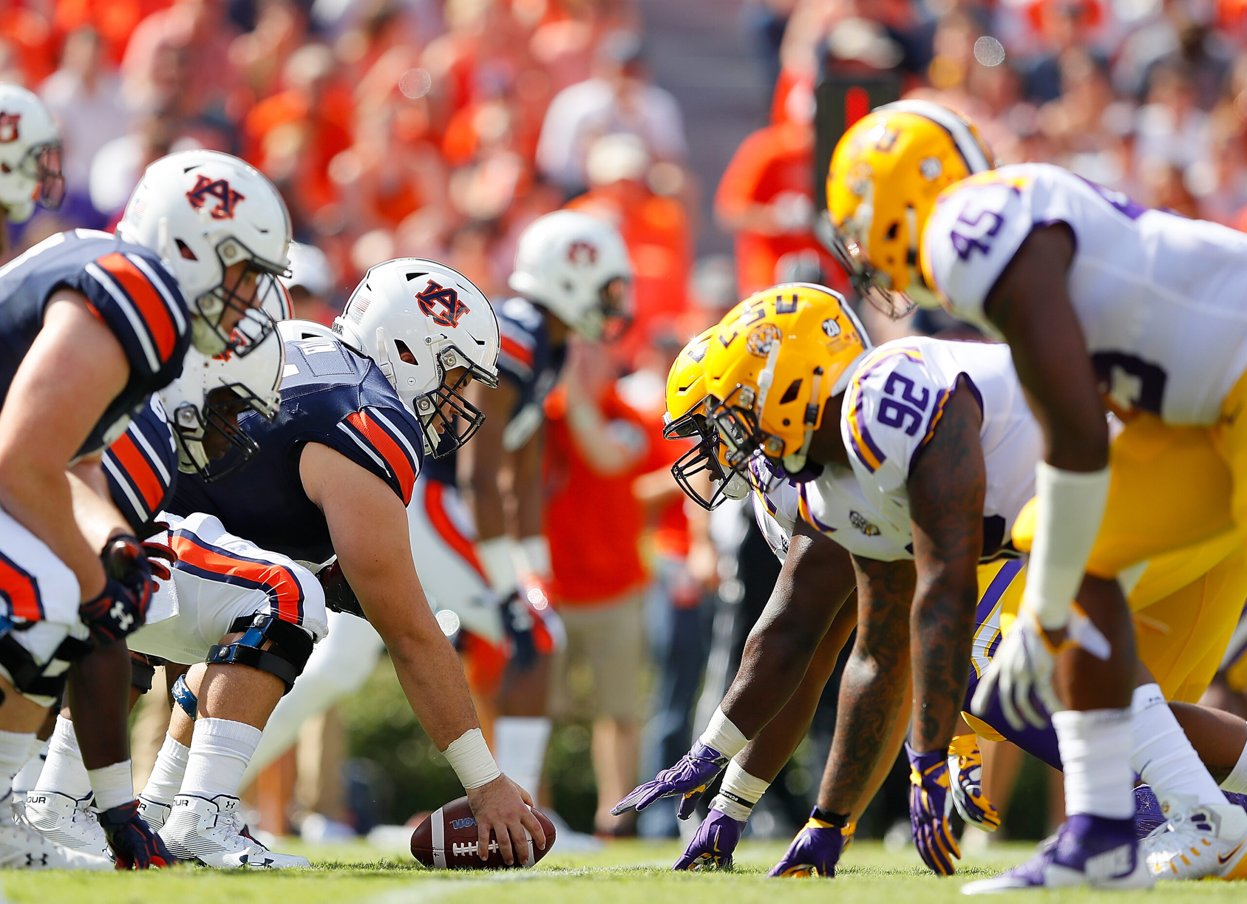 LSU football position changes, LSU, defensive line, line of scrimmage, 2024