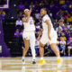 coach Kim Mulkey, Mikaylah Williams, LSU women's basketball, guard, Kent State