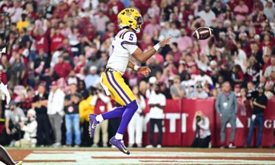 coach Brian Kelly, LSU football, Jayden Daniels, quarterback, Alabama