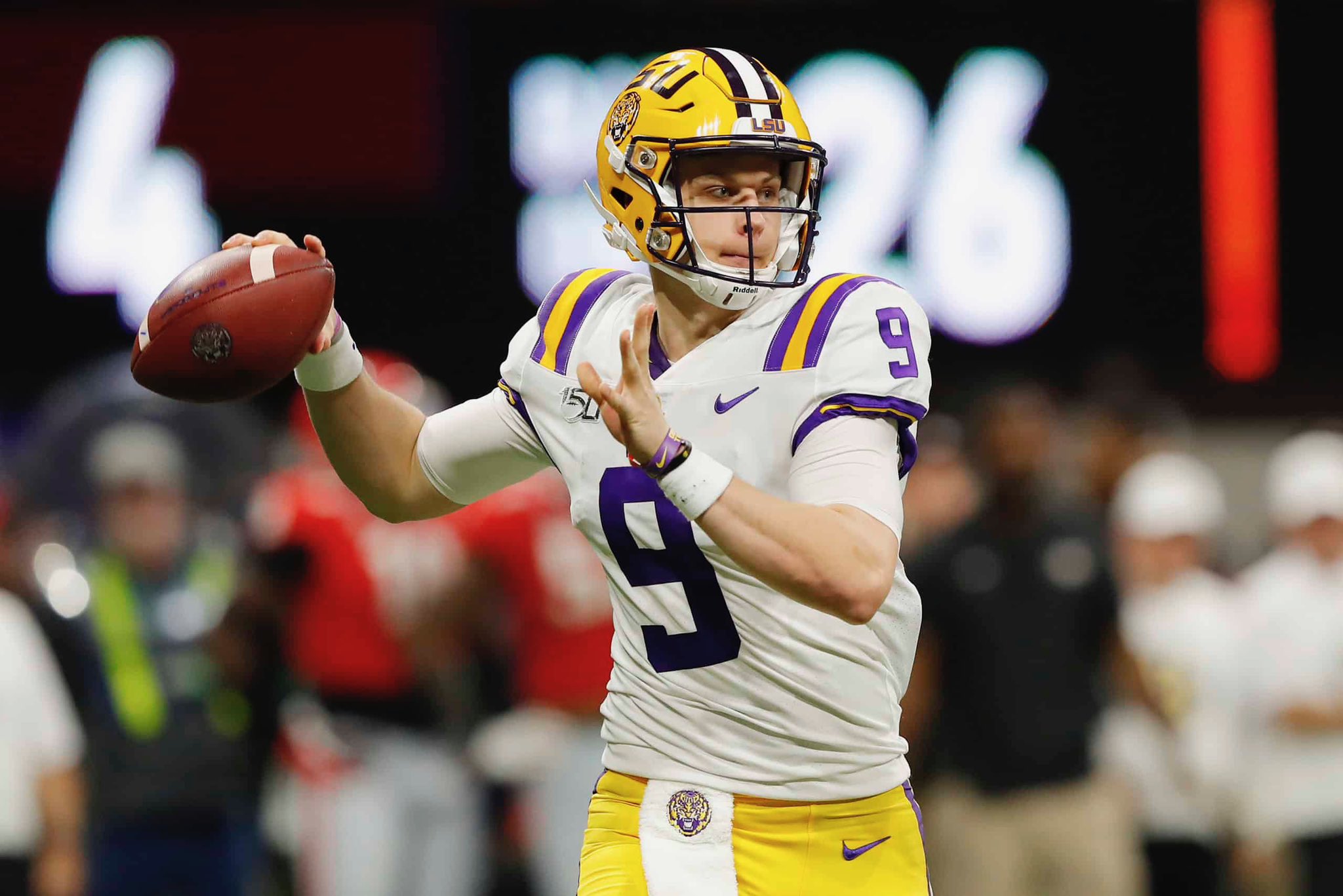 quarterback Joe Burrow, quarterback, Bengals, LSU football, Ohio State