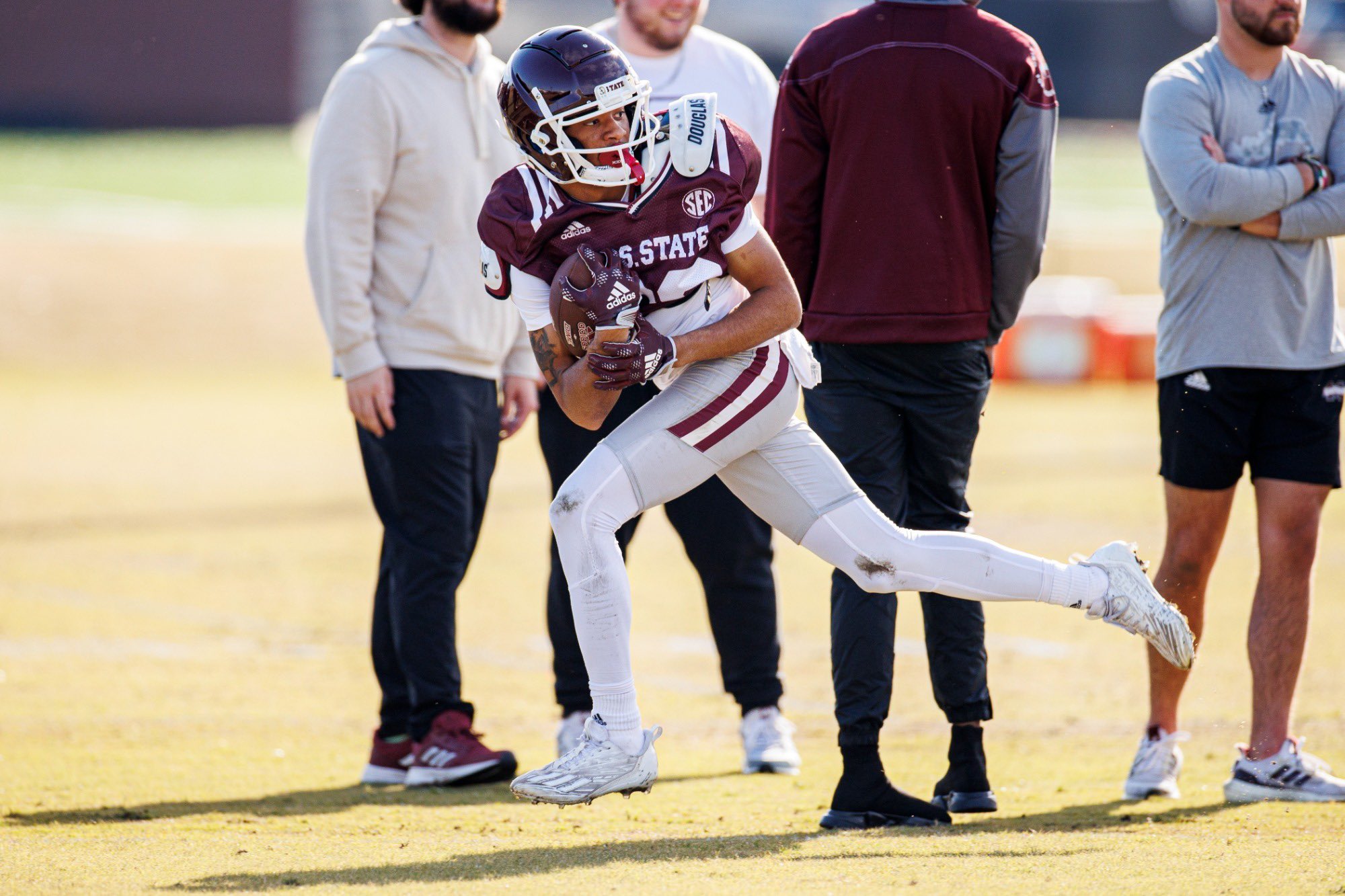 Mississippi State wide receiver, wide receiver, Jacoby Bellazar, LSU football, transfer