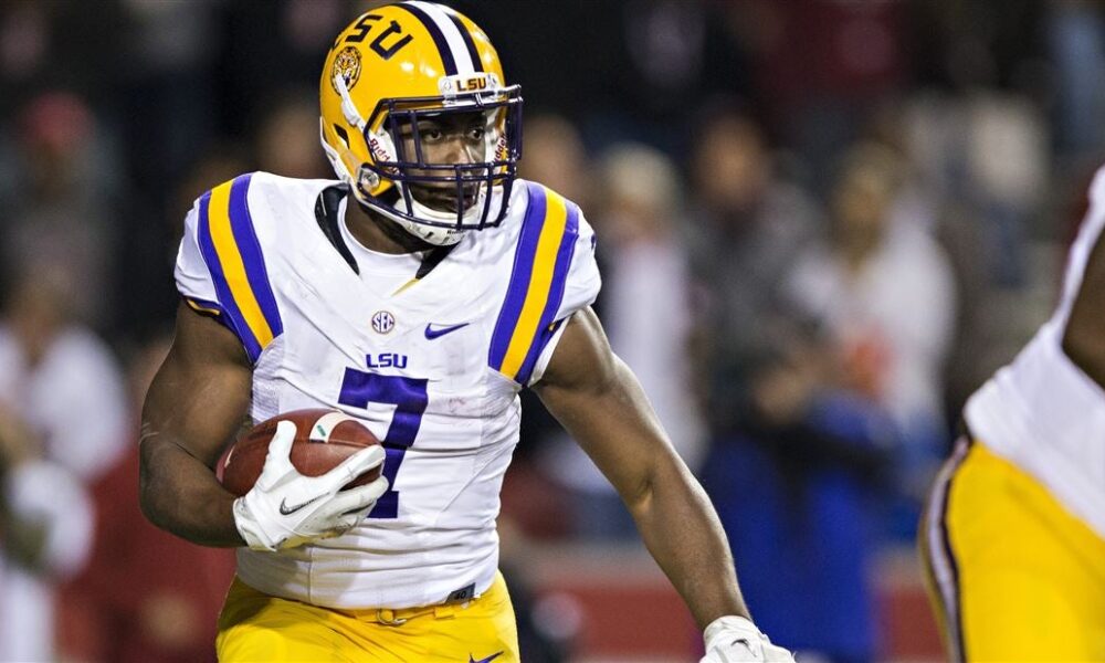 running back Leonard Fournette, running back, LSU, NFL, Buffalo Bills