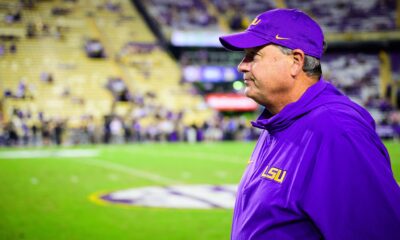 offensive coordinator Mike Denbrock, offensive coordinator, offense, LSU, extension