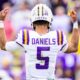 LSU quarterback Jayden Daniels, quarterback, LSU, Heisman, 2023