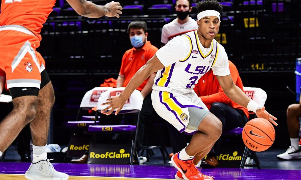 veteran LSU point guard, Matt McMahon, Jalen Cook, LSU, Texas