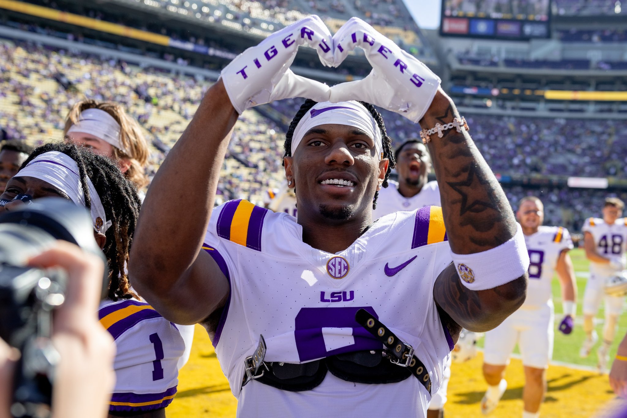 LSU wide receiver Malik Nabers, wide receiver, LSU, Wisconsin, ReliaQuest