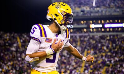 quarterback Jayden Daniels, LSU, quarterback, Heisman Trophy, 2023