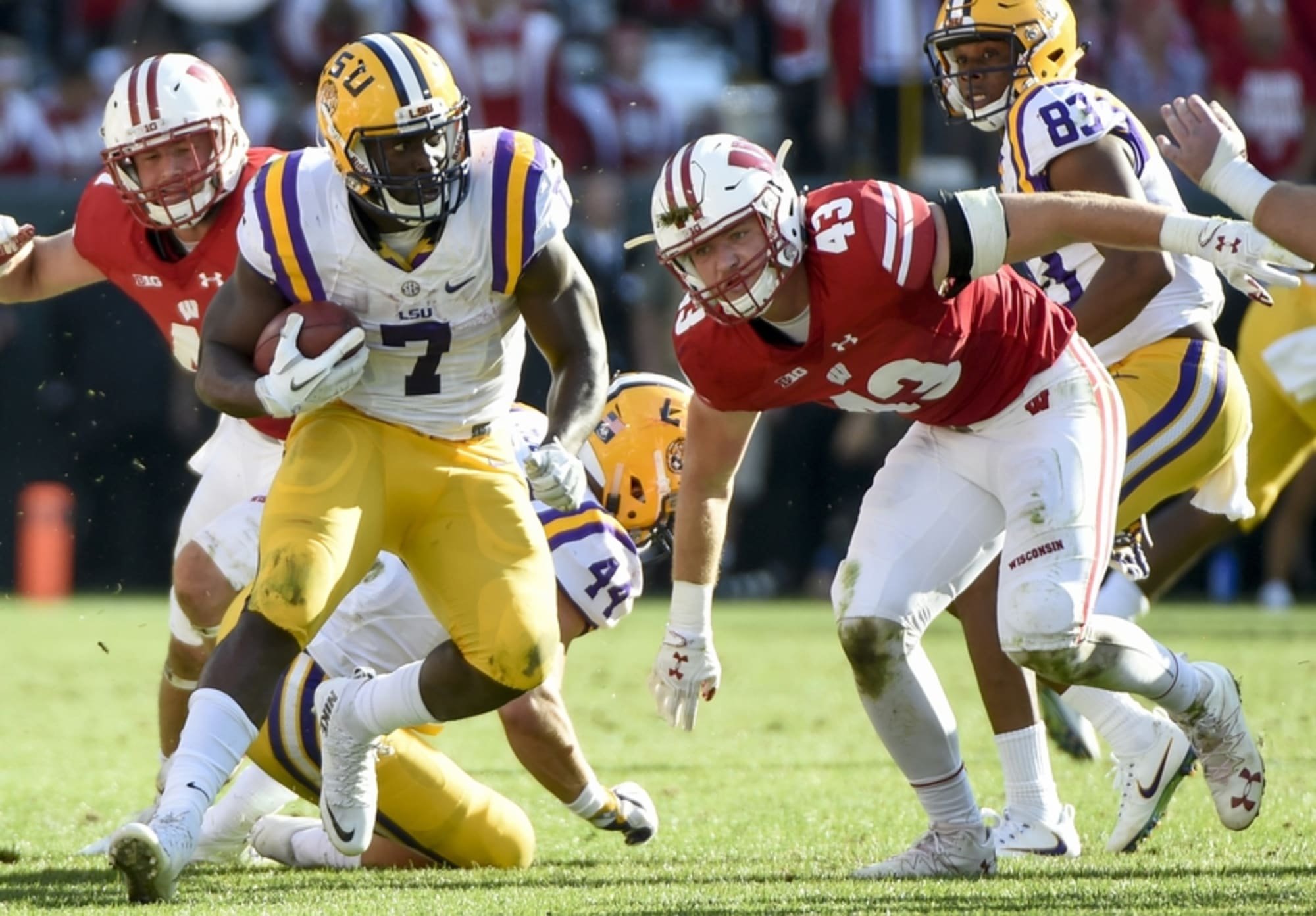 LSU coach Brian Kelly, Wisconsin, ReliaQuest Bowl, LSU, Luke Fickell