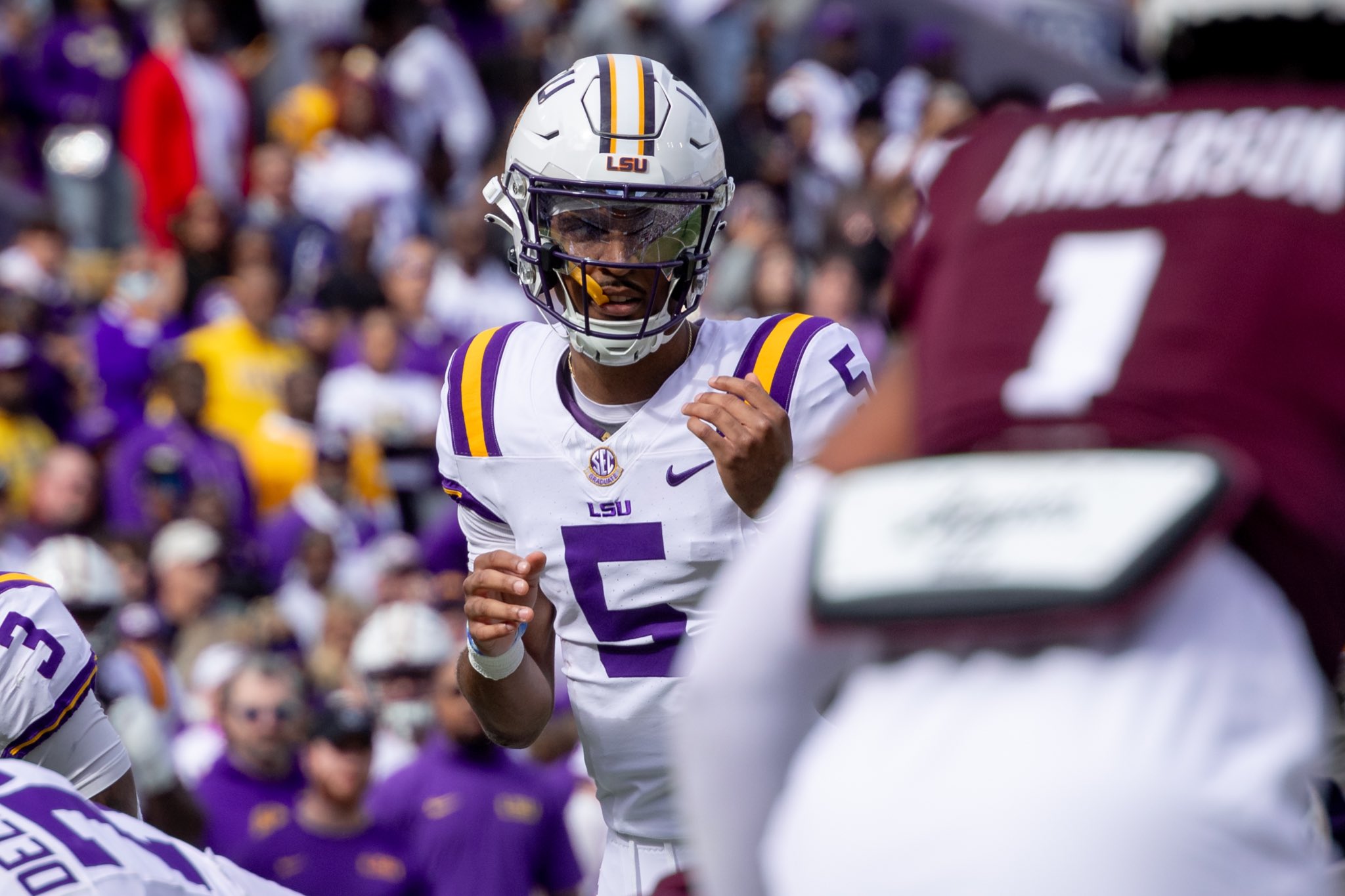 LSU quarterback Jayden Daniels, quarterback, LSU, NFL, ReliaQuest