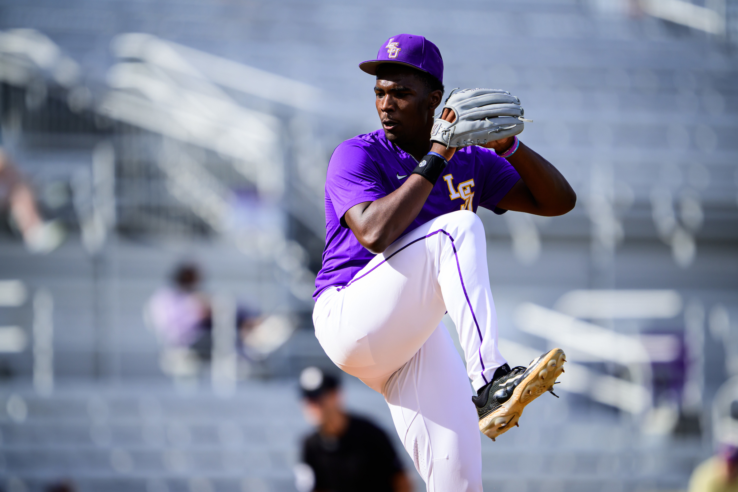 LSU baseball pitcher, LSU, Cam Johnson, freshman, 2024