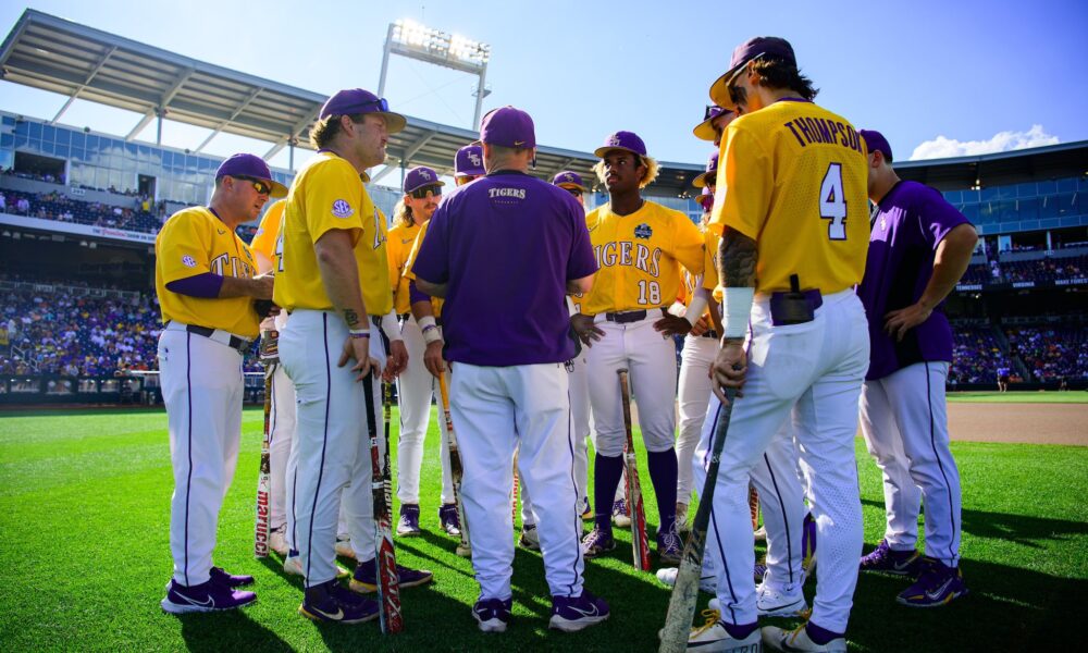 LSU baseball coach Jay Johnson, Jay Johnson, LSU, 2024, Thatcher Hurd