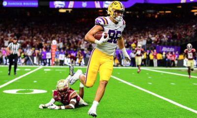 LSU tight end, LSU, Mason Taylor, 2024, spring