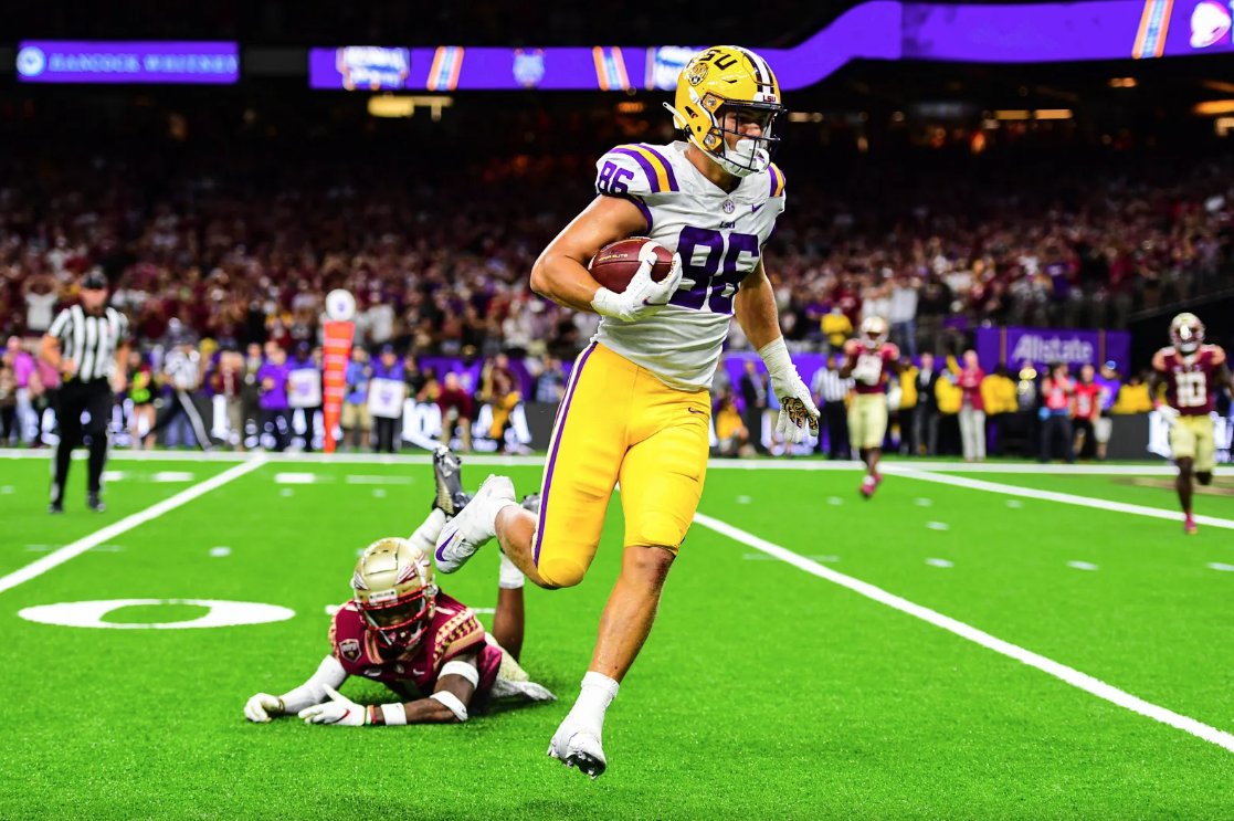 LSU tight end, LSU, Mason Taylor, 2024, spring