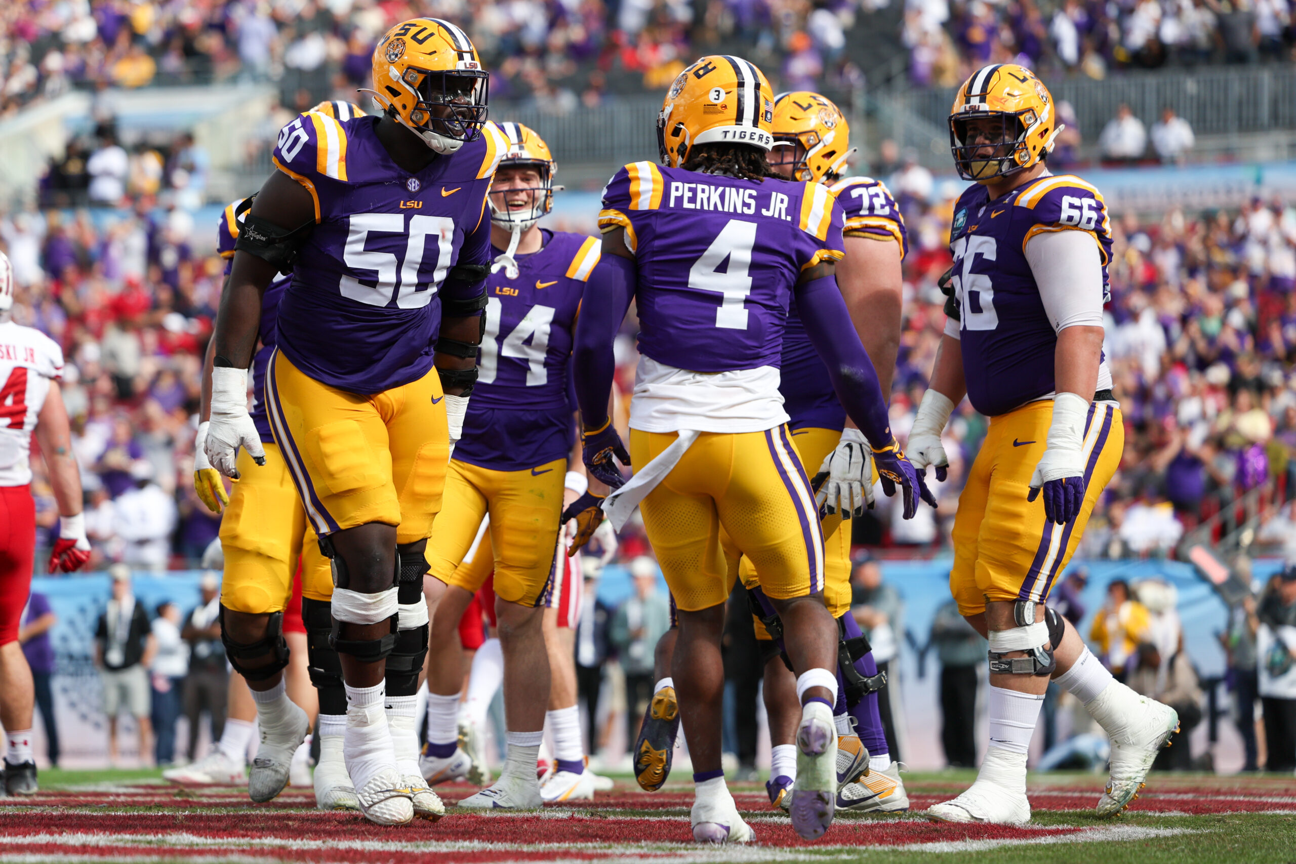 LSU offensive line, LSU, 2024, Emery Jones Jr, Will Campbell