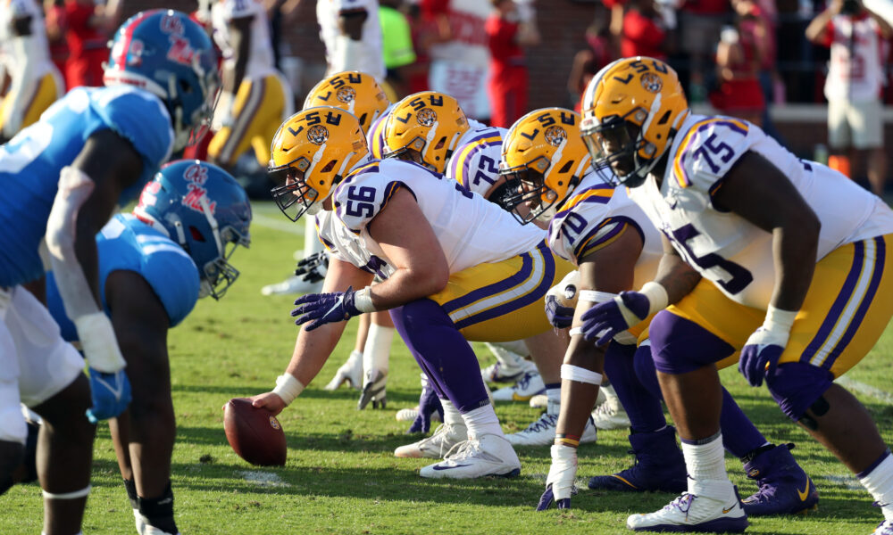 LSU football center, center, LSU, DJ Chester, offensive line