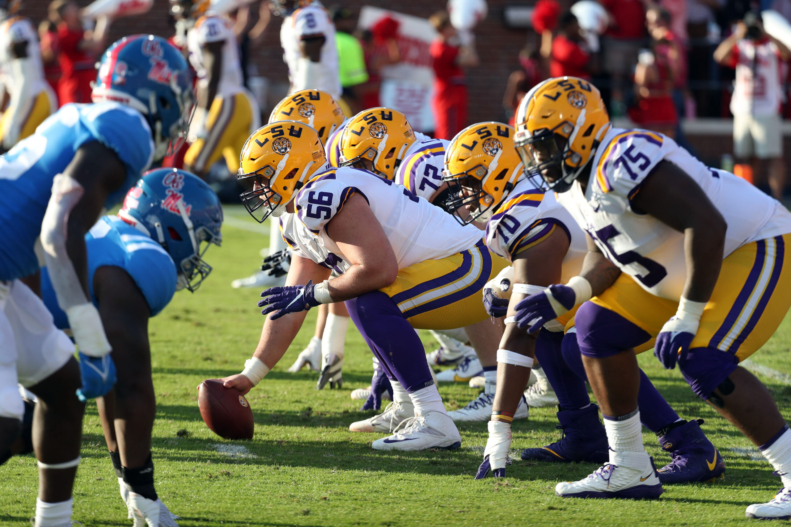 LSU football center, center, LSU, DJ Chester, offensive line