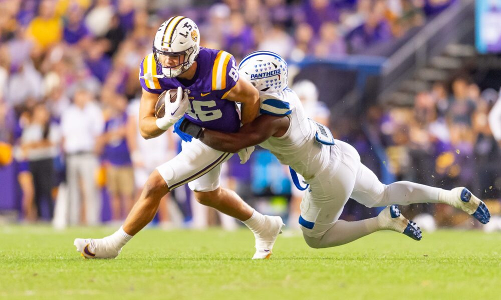 veteran LSU tight end, LSU, 2024, junior, Mason Taylor