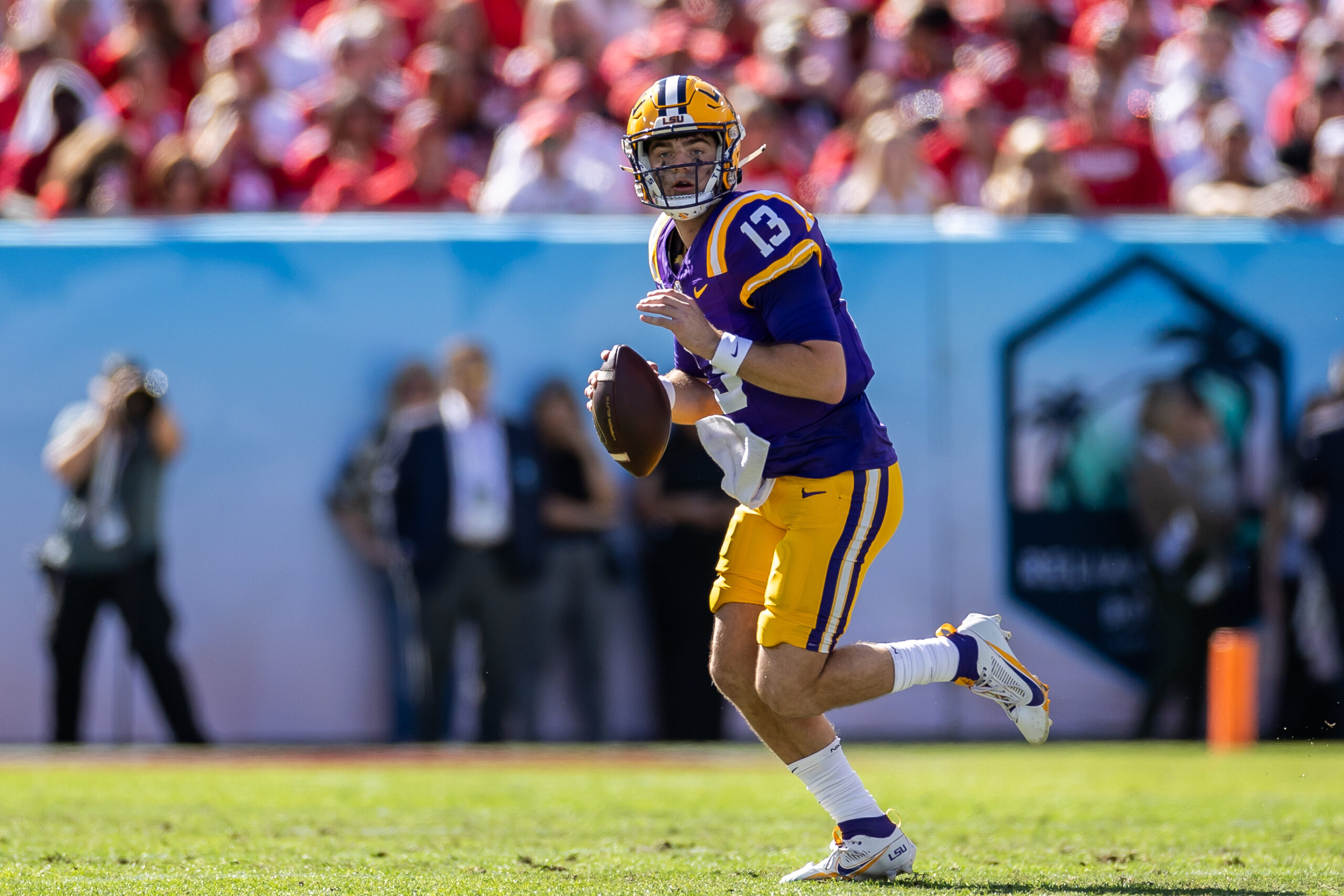 LSU quarterback, LSU, quarterback, Garrett Nussmeier, spring