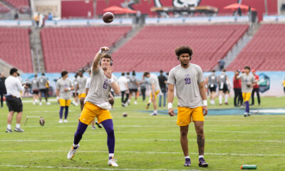 LSU coach Brian Kelly, Brian Kelly, LSU, spring, quarterback