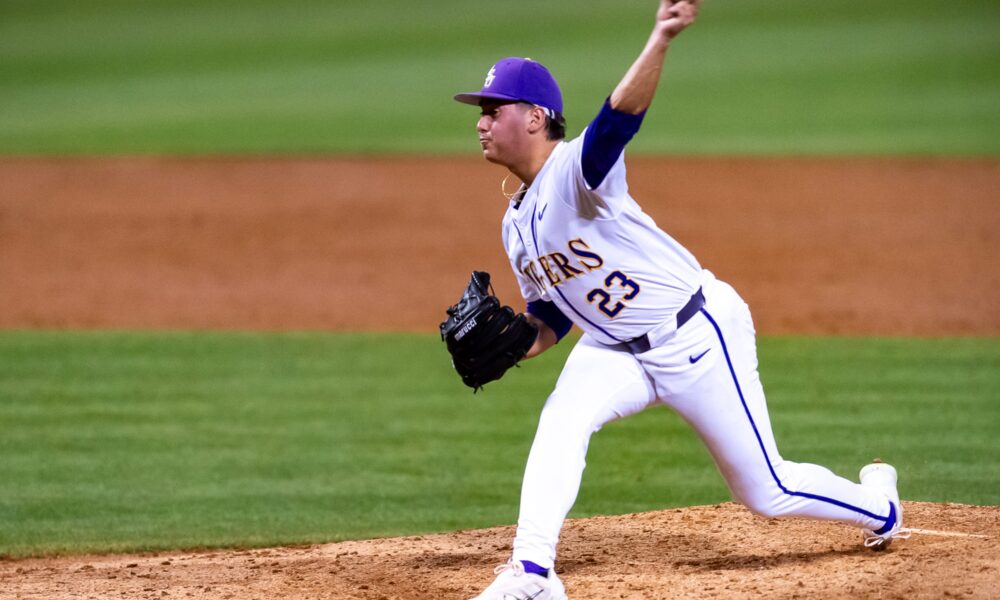 Gage Jump, LSU, pitcher, baseball, Jay Johnson