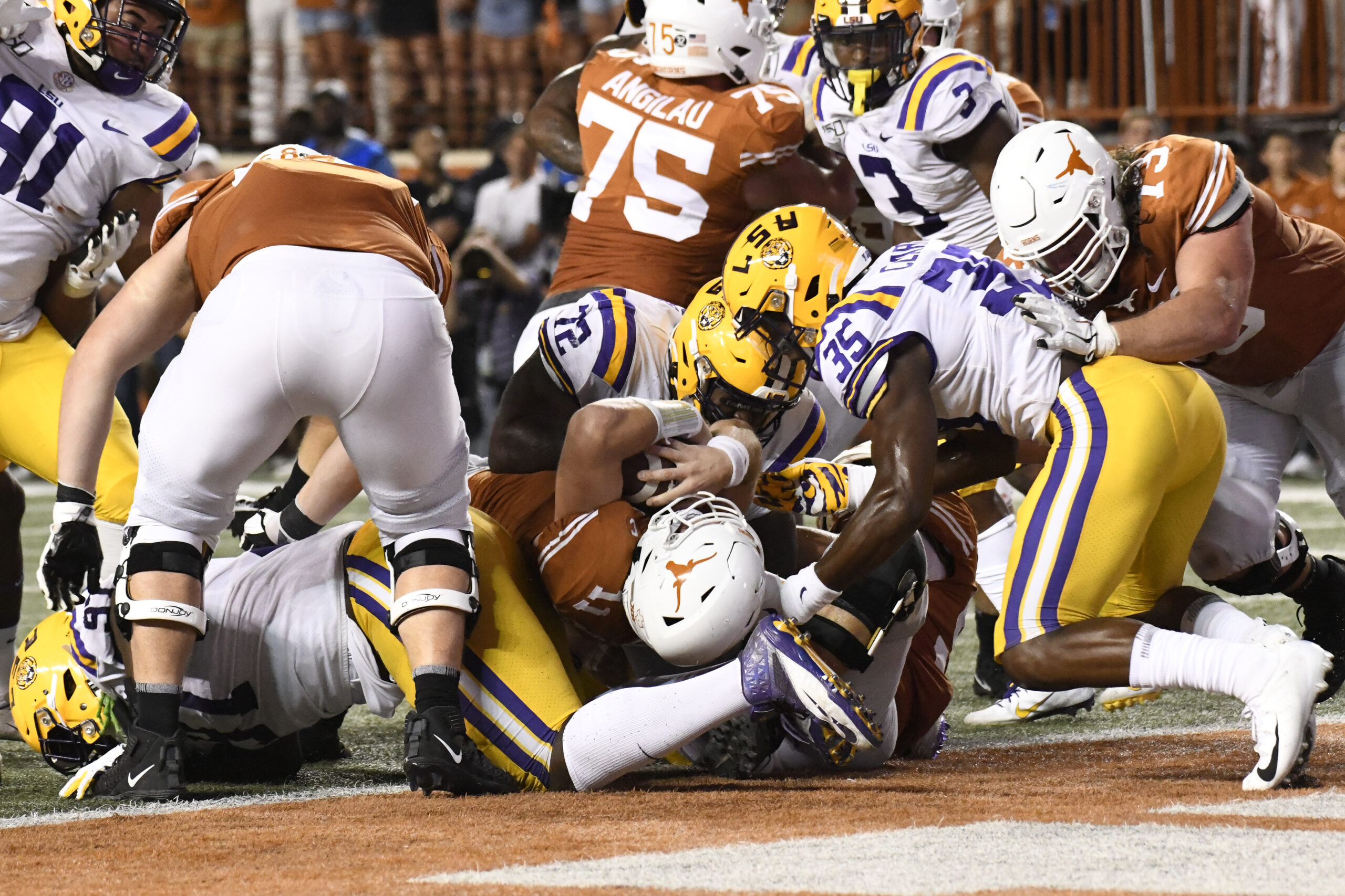 LSU football, LSU, Brandon Brown, Texas, defensive lineman