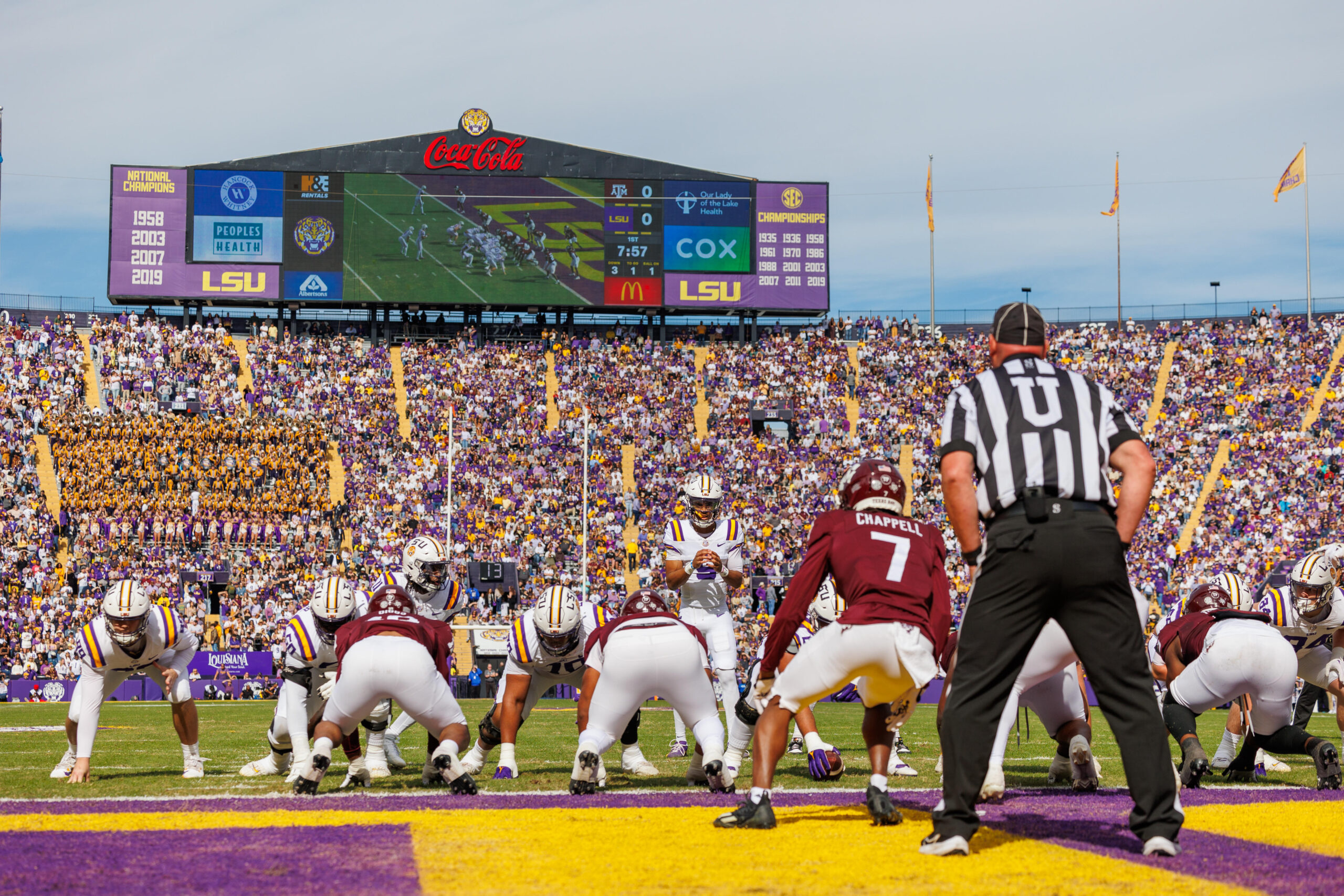 Tiger Stadium, LSU, videoboard, 2024, stadium