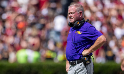 LSU coach Brian Kelly, LSU, Brian Kelly, football, Ole Miss