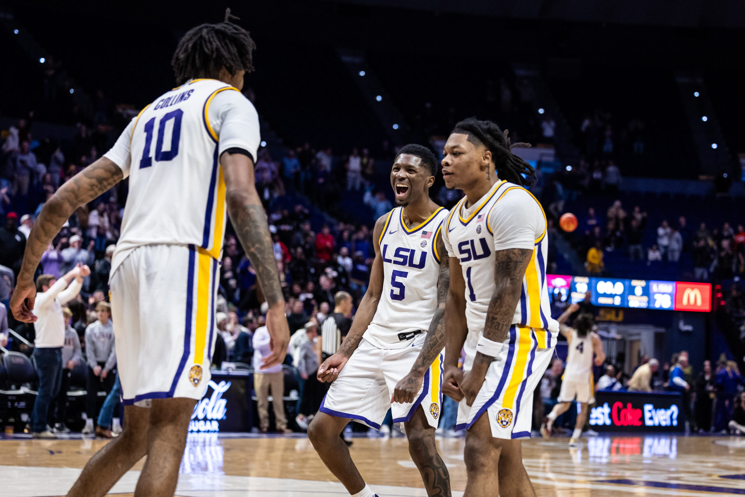 Daimion Collins, LSU, basketball, forward, Arkansas