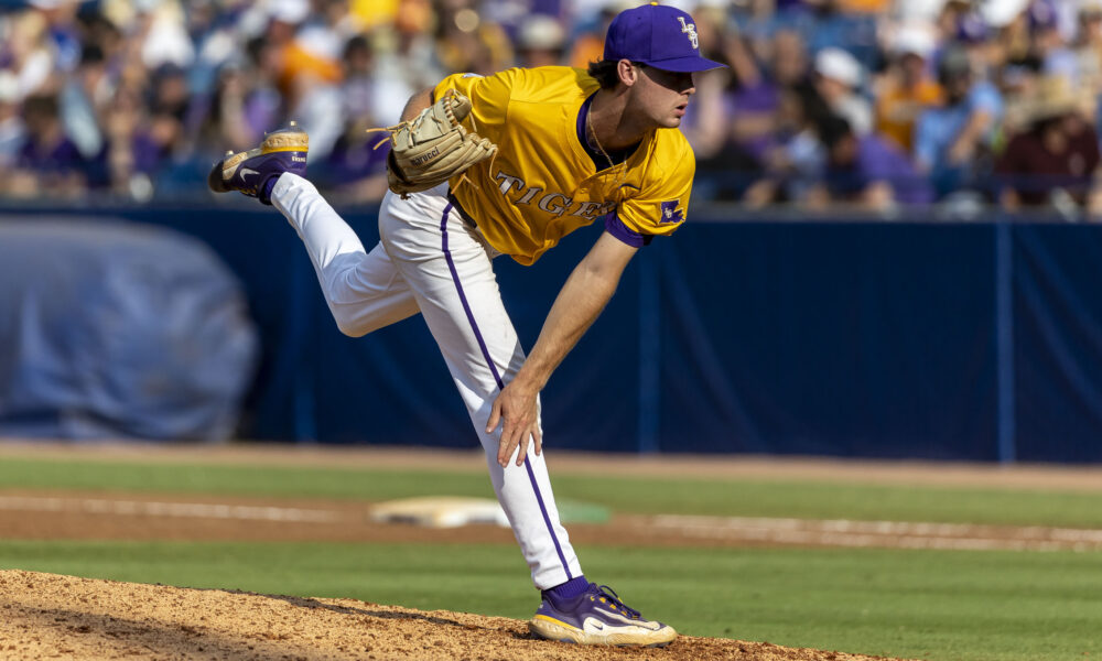 LSU baseball, LSU, baseball, pitcher, 2025